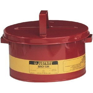 8.0L Sheet Steel Drinking Container JUSTRITE D292xH149mm Industrial Component - Product Image 1