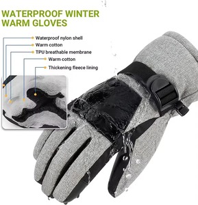 Haute bonne qualité meilleur taux hiver neige gants de cyclisme chaud hommes coupe-vent imperméable pour gant de Ski meilleurs prix matériaux de qualité - Product Image 3