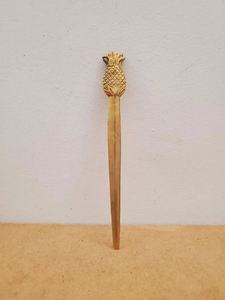 Abrecartas de piña de latón grande de latón AK en abridor estándar con acabado pulido para artículos estacionarios/uso de oficina - Product Image 3