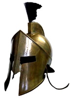 Acier médiéval ancien Vintage Designer roi Leonidas 300 spartiate grec médiéval casque portable SAI-3690