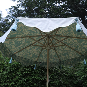 Parasol de plage de jardin extérieur de conception de pétoncles de luxe Hotsale Parapluie de terrasse imprimé personnalisé Glands Hôtels Mobilier d'extérieur - Product Image 1