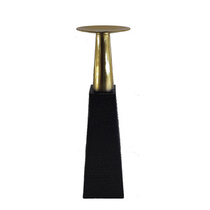 Classic Design Metal Candle <b>Pillar</b> Holder Gold Finished For Home Wedding Christmas Tabletop <b>Lighting</b> Decor Handmade Bulk - Product Image 5
