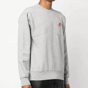 Sweat-shirt pour homme coupe ajustée style rue minimaliste 100% coton doublé pour un confort par temps froid - Product Image 3