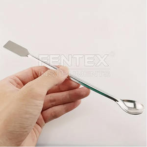 Cuillère à médicaments en acier inoxydable, cuillère à mesurer micro à double tête, cuillère à échantillon pour laboratoire - Product Image 4