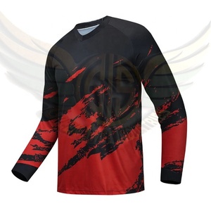 T-shirt de moto respirant avec protections CE, en coton, pour motard - Product Image 4
