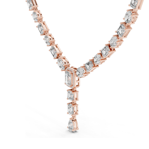 Collar de Diamantes Cultivados en Laboratorio de 21.178 CT, Claridad VVS-VS, Color EF, Oro de 18K, 14K, Oro Rosa, Amarillo, Blanco, Joyería Fina de Lujo - Product Image 4