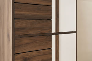 Mueble Zapatero Moderno y Elegante para Sala de Estar, 4 Puertas, 6 Niveles, 18 Pares, para Adultos, Modelo SC503 Desarmable/Para Armar, Color Blanco Nogal Columbia - Product Image 4