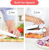 Hache-légumes professionnel, hachoir multifonctionnel avec récipient, trancheuse à fruits, gadgets de cuisine pour la préparation des repas et la cuisine à domicile