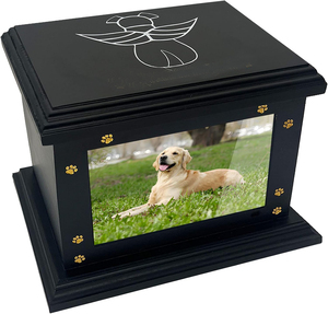 Urnes souvenir avec cadre photo pour animaux de compagnie de haute qualité urnes souvenir urnes pour chat et chien cendres urnes commémoratives pour animaux de compagnie - Product Image 1