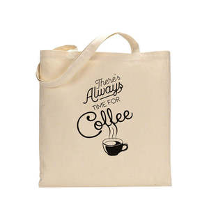Bolsas de Mano para Mujer con Diseño 'Siempre Hay Tiempo' para Cafetería - Product Image 3