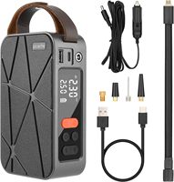 Compresseur d'air portable sans fil rechargeable 150 psi ABS avec batterie externe et pompe à pneus GA03
