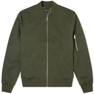 Blouson aviateur d'hiver de haute qualité pour hommes avec logo personnalisé imprimé Vol en tissu tissé imperméable Motif décontracté Fermeture éclair Taille légère - Product Image 1