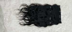 Vente en gros d'extensions de cheveux humains vierges Remy européens 100% clips de trame de machine de haute qualité - Product Image 5