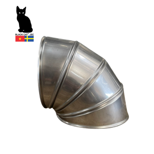 Los materiales de aislamiento térmico caliente y frío mejoran la seguridad Revestimiento de metal Tubo de ajuste de acero inoxidable Codo Chaqueta de tubo redondo flexible - Product Image 5