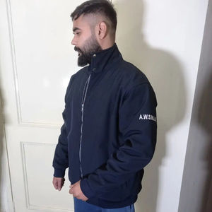 OEM ODM venta al por mayor logotipo personalizado 100% algodón de alta calidad para hombre trabajo de moda chaquetas de concha suave con bolsillo de manga - Product Image 2