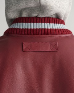 OEM Custom <b>Men's</b> Vintage <b>Baseball</b> Bomber <b>Jacket</b> Fleece Chenille Embroidery Sleeve Letterman Varsity <b>Jacket</b> Windproof Breathable - Product Image 3