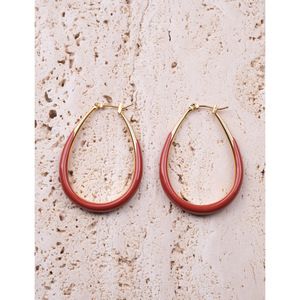 YXQ E01 color colore schiuma acquamarina orecchini in acciaio inox con smalto anelli moda - Product Image 6