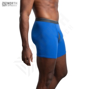 Nouveauté Boxers en fibre de bambou personnalisés de haute qualité extensibles dans les quatre sens Boxers personnalisés grande taille respirants pour hommes - Product Image 5