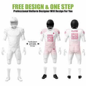 Uniforme de football américain personnalisable, kit complet, pantalon en jersey sergé respirant, motif imprimé pour jeunes adultes, jour du match - Product Image 2