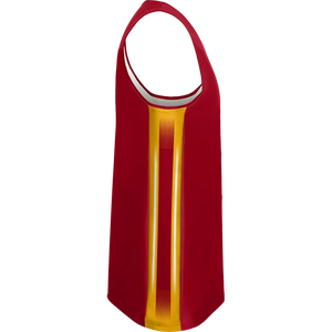 Ventes en gros de maillots de basket-ball personnalisés de haute qualité 100% polyester respirant pour adultes, hommes, style rétro, avec tissu en maille - Product Image 2