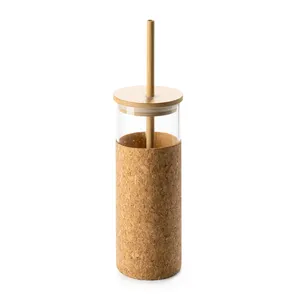 Bicchiere in Vetro e Sughero Personalizzato Colognola, Gadget Personalizzati per Bevande - Product Image 1
