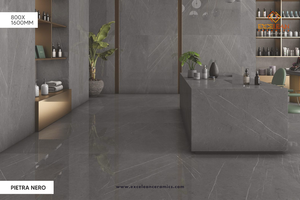 Fábrica de azulejos indios Diseño de ónix blanco Carreaux Pisos Azulejoz Porcelanato Porcelana 80X160 CM Piso Cerámica brillante Sin humedad - Product Image 4