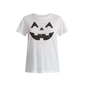 เสื้อยืดผู้หญิงคอกลมพิมพ์ลาย ดีไซน์ทันสมัย สไตล์ลำลอง ทรงเข้ารูป สีส้ม ปรับแต่งได้ ไซส์พลัส ระบายอากาศได้ดี - Product Image 3