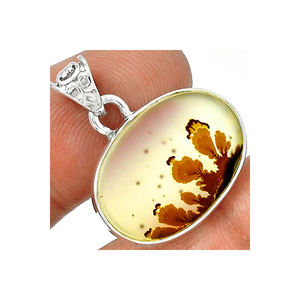 Pendentif fait à la main en argent Sterling 925, en Dendrite et Agate, en vente au meilleur prix - Product Image 3