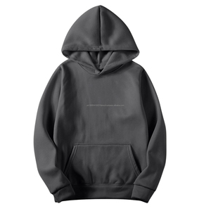 Wholesale 2026 Oem Custom Logo Pullover <b>Hoodies</b> <b>Plain</b> Customized New Arrival Cotton Knitted for Men for Winter - Product Image 2