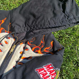 Nouvel arrivage de sweat à capuche imprimé personnalisé en éponge française à l'acide Streetwear sweat à capuche lourd imprimé bouffant - Product Image 3