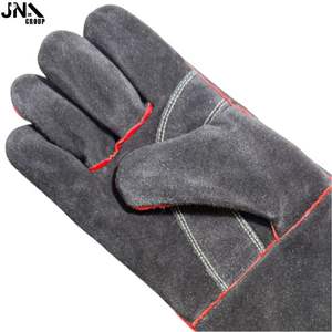 Gants de travail en cuir industriel de 14 ''pour hommes, résistant à la chaleur, gant de sécurité pour vache fendue - Product Image 6