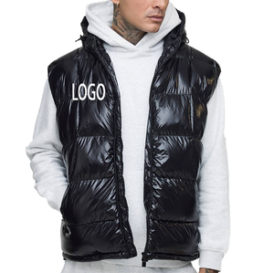 Chaqueta Acolchada Ligera y Brillante Resistente al Agua para Hombre 2026, Mangas Extraíbles Personalizadas, Diseño Urbano para Uso Diario, Abrigo de Plumón - Product Image 4