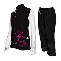 Veste de cheerleading sur mesure pour club de danse, studio, entraînement de cheerleading, tenue d'échauffement, survêtement de cheerleading