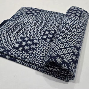 Jaipur ผ้าฝ้ายลายบล็อก100% ทำด้วยมือแบบดั้งเดิมผ้าฝ้ายระบายอากาศเป็นมิตรกับสิ่งแวดล้อม - Product Image 1