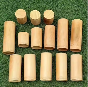 Bamboo Tea Box <b>Tube</b> by Viet Fargimex - <b>Natural</b> Elegance for Your Tea Storage! - Product Image 1