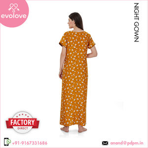 Enorme venta de la mejor calidad Lavado a máquina Tela de popelina suave y cómoda 100% Algodón Hecho Vestido de noche para mujer-Pida ahora - Product Image 6