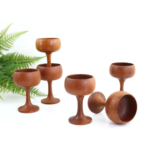 Copa de vino de madera vietnamita de copa ecológica de lujo VIET FARGIMEX para comedor moderno - Product Image 1