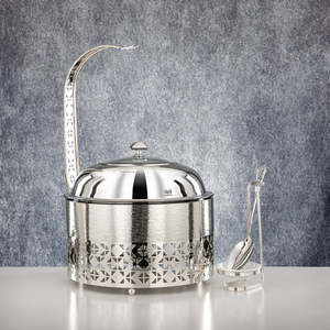 ชุดอุ่นอาหารสแตนเลสคุณภาพสูงพร้อมขาตั้ง เหมาะสำหรับบุฟเฟ่ต์และงานจัดเลี้ยง - Product Image 1