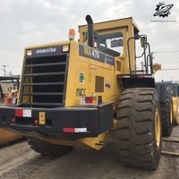 Chargeuse sur pneus Komatsu WA470 de 24 tonnes, grande chargeuse frontale lourde, moteur SAA6D125E5, chargeuse sur pneus japonaise d'occasion pour travaux de construction et carrière