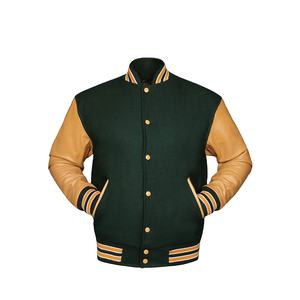 High Quality Custom Kids Baseball Jacket OEM Wholesale Fashion Classic Bomber Varsity <b>Coat</b> Winter Leather <b>Fur</b> Decoration Boys - Product Image 5