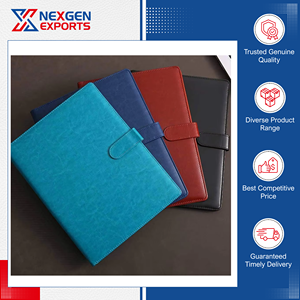แฟ้มเอกสารหนังคลาสสิกคุณภาพสูง Nexgen Exports พร้อมซิป ขนาด 12 นิ้ว ปรับแต่งสีและโลโก้ได้ สำหรับอุปกรณ์สำนักงานและโรงเรียน - Product Image 3