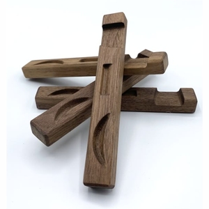 Premium Black Wood Reusable Non-Stick Cutlery Rest <b>Holder</b> Dining Table Minimalist Eco-Friendly Flatware Spoon <b>Knife</b> Stand - Product Image 1