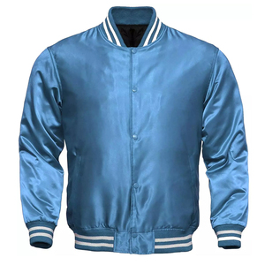 เสื้อแจ็คเก็ตวาร์ซิตี้ผ้าซาตินแฟชั่นสำหรับผู้ชาย เสื้อแจ็คเก็ตเบสบอลบอมเบอร์ สั่งทำโลโก้ได้ ขายส่งจำนวนมาก - Product Image 5