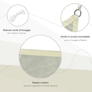 เต็นท์บังแดดสี่เหลี่ยม (สี: ครีมขนาด: 3x4เมตร) - Product Image 5