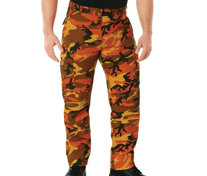 Pantalones Cargo Casuales para Hombre, Pantalones Jogger de Cintura Alta con Cordón y Bolsillos, Diseño Ligero, Pantalones Cargo Lavados para Hombre - Product Image 2