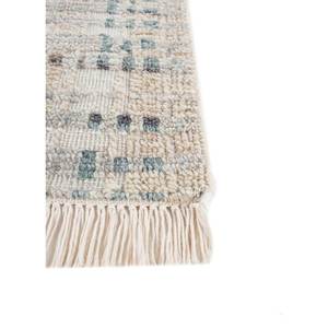 พรมขนสัตว์ถักมือสีเบจและสีน้ำตาลลายทาง สำหรับห้องนั่งเล่น ทางเข้าบ้าน โถงทางเดิน รุ่น Puzzle Reb-1719 สำหรับวัยรุ่น - Product Image 4