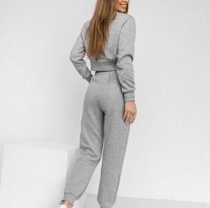 Ropa deportiva gimnasio Fitness entrenamiento chándales mujeres dos piezas conjunto chándal Jogging traje para mujer al por mayor personalizado - Product Image 4