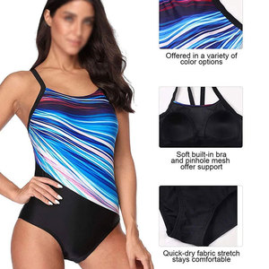 Trajes de Baño Deportivos Ecológicos de Secado Rápido, de Nailon/Poliéster, para Entrenamiento, Competencia Atlética, Venta al Por Mayor, Ropa de Playa - Product Image 6