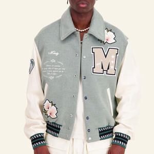 Chaquetas Varsity Nuevo Estilo Cuello Alto Todas las Tallas Colores Lana de Alta Calidad Antibacterianas para Hombre y Mujer - Product Image 1