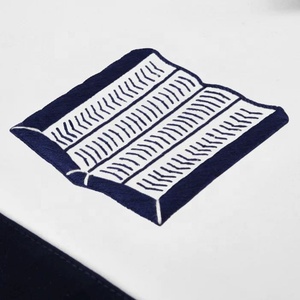Chaplain Blue Lodge Officer Apron-Eco-Friendly Square Navy Velvet with <b>Silver</b> Embroidery Thread Custom Freemason Masonic Aprons - Product Image 6